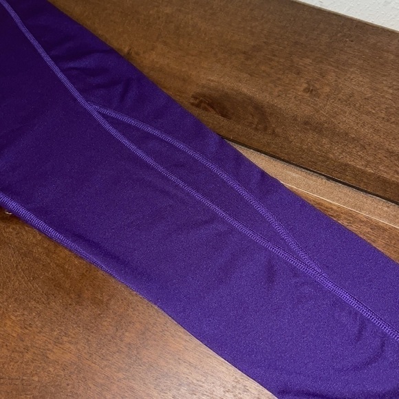 Layers 8 QWICK DRY Purple & Orange Detail Leggings Sz. S - Picture 5 of 17